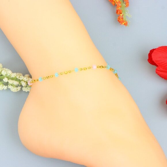 "Handmade Anklet – A Stylish Choice for Women, Thoughtful Gift Idea, EVCH1460 - Picture 8 of 10